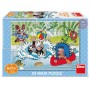 DINO Puzzle baby maxi 24 dílků Krtek ve vodě (Krteček) 66x47cm skládačka