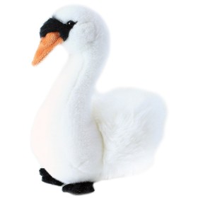 PLYŠ Pták labuť sedící 23cm Eco-Friendly *PLYŠOVÉ HRAČKY*