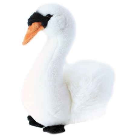 PLYŠ Pták labuť sedící 23cm Eco-Friendly *PLYŠOVÉ HRAČKY*