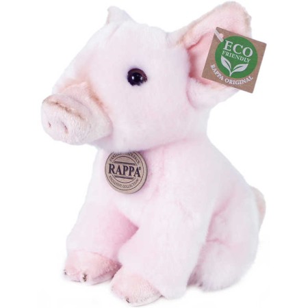 PLYŠ Prase 18cm sedící čuník Eco-Friendly *PLYŠOVÉ HRAČKY*