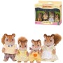 Sylvanian Families Rodina hnědých veverek set 4 figurky v krabici