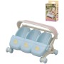 Sylvanian Families kočárek / autosedačka pro trojčata doplněk k herním sadám