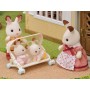 Sylvanian Families kočárek / autosedačka pro trojčata doplněk k herním sadám