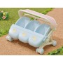Sylvanian Families kočárek / autosedačka pro trojčata doplněk k herním sadám