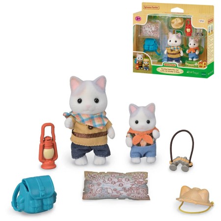 Sylvanian Families Průzkumný set 2 figurky Latte kočky bratr a miminko s doplňky