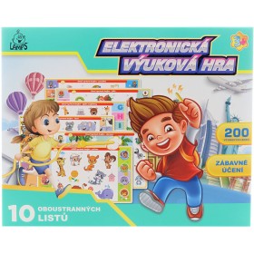 Hra výuková elektronická 10 listů s úkoly na baterie CZ Zvuk
