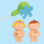K´S KIDS Baby koupání s Waynem a Julií set 2 panenky se sprchou do vany