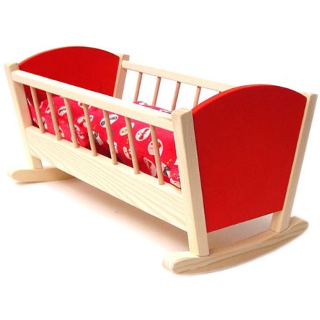 CEEDA DŘEVO Kolébka barevná pro panenku miminko *DŘEVĚNÉ HRAČKY*