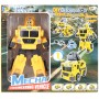 Transrobot skládací žlutý auto bagr montážní set s nástrojem 2v1