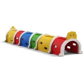 MERCO Tunel prolézačka lev s nášlapy 300x56x92cm set 6 dílů plast