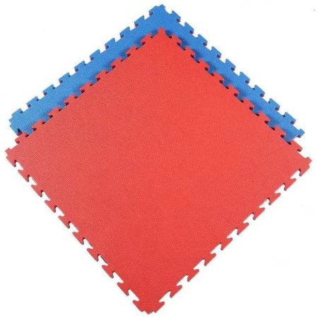 MERCO Tatami podložka na cvičení 100x100cm pěna 2cm červeno-modrá 1ks