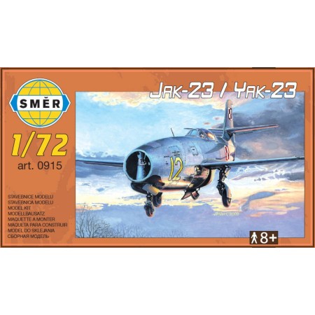 SMĚR Model letadlo Jakovlev Jak 23 plastová stavebnice letadla 1:72