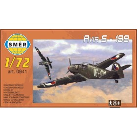 SMĚR Model letadlo Avia S-199 plastová stavebnice letadla 1:72