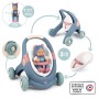 SMOBY Little baby chodítko / kočárek / sedátko pro miminko set s panenkou 3v1