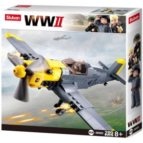 SLUBAN ARMY WWII Stíhací letoun 289 dílků + 1 figurka STAVEBNICE