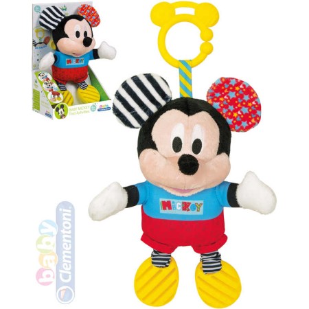 CLEMENTONI PLYŠ Baby Mickey Mouse myšák kousátko Zvuk *PLYŠOVÉ HRAČKY*