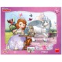 DINO Puzzle deskové 12 dílků Sofie První na čaji 31x23cm skládačka