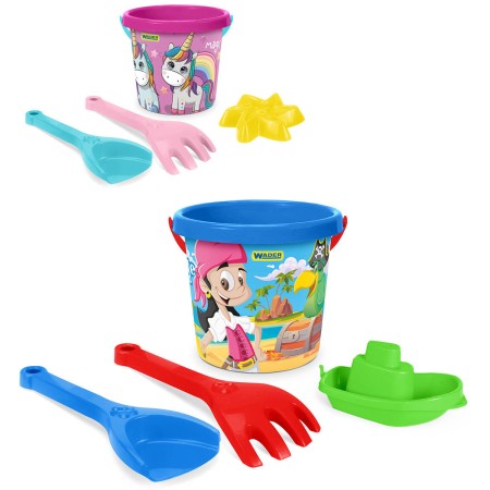 WADER Baby sada na písek kyblík se 2 nástroji a doplňkem 2 druhy