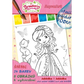 AKIM Omalovánky Stačí přidat vodu! Jahůdka set s barvami a štětcem