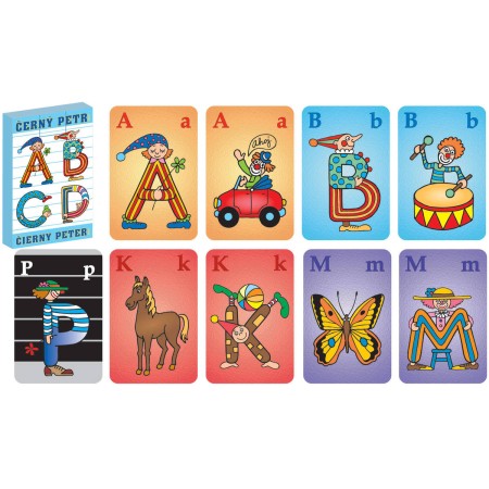 AKIM Hra karetní Černý Petr Abeceda *SPOLEČENSKÉ HRY*