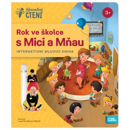 ALBI Kouzelné čtení Kniha interaktivní Rok ve školce s Mici a Mňau