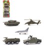 SIKU Vojenská vozidla auta a letadla set 5ks kovové modely