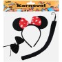 KARNEVAL Myška černá set čelenka doplňky *KARNEVALOVÝ DOPLNĚK*