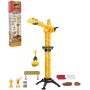 Jeřáb stavební manuální ovládání 57cm set se 2 pracovními auty a doplňky