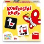 DINO HRA První hraní: Kontrastní karty 20ks 11x11cm pro miminko