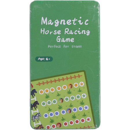 HRA Koňské dostihy magnetické cestovní plechová krabička *SPOLEČENSKÉ HRY*