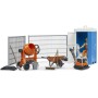 BRUDER 62008 Stavební set míchačka s figurkou a pracovním nářadím plast