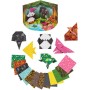 GRAFIX Origami kreativní skládačka set 12 zvířátek s očima + 3D pozadí 2 druhy