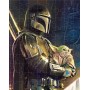 PUZZLE Prime 3D Star Wars Mandalorian 31x46cm 150 dílků holografické