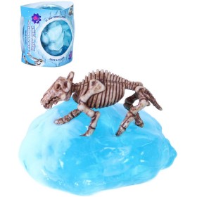 Sliz hmota zábavná ledovec s pravěkou kostrou v krabičce