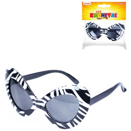 KARNEVAL Brýle retro černobílé dospělé *KARNEVALOVÝ DOPLNĚK*