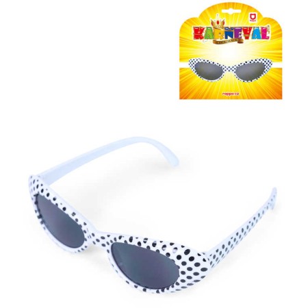 KARNEVAL Brýle retro puntíkované černobílé *KARNEVALOVÝ DOPLNĚK*