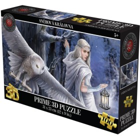 PUZZLE Prime 3D Sněhová královna 31x23cm 100 dílků holografické