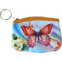 Peněženka dětská na zip motýlci 6 druhů plast