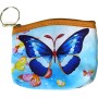 Peněženka dětská na zip motýlci 6 druhů plast