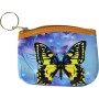 Peněženka dětská na zip motýlci 6 druhů plast