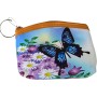 Peněženka dětská na zip motýlci 6 druhů plast