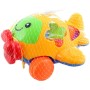 Letadlo tahací baby vkládačka na provázku set s 5 dílky s čísly