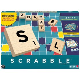 MATTEL HRA Scrabble dřevěná edice CZ *SPOLEČENSKÉ HRY*