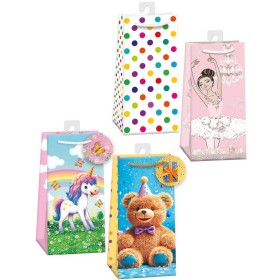 ARGUS Taška dárková 10x22x6cm papírová různé motivy 4 druhy