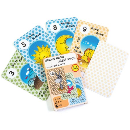 ARGUS Hra hrací karty edukační 4-jazyčné 3v1 II.
