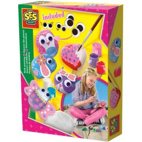SES CREATIVE Malování kamínků s očima pro dívky kreativní set v krabici