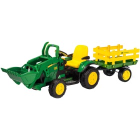PEG PÉREGO Bagr JOHN DEERE GROUND LOADER 12 V elektrický traktor pro děti