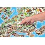 WOODY DŘEVO Hra mapa Evropy 3v1 naučné puzzle skládačka 75x45cm AJ