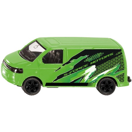 SIKU Auto Volkswagen Transporter T5 zelený s potiskem kovový model 1585