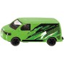 SIKU Auto Volkswagen Transporter T5 zelený s potiskem kovový model 1585